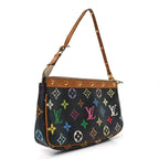 Monogram Multicolor Pochette Accessories Black