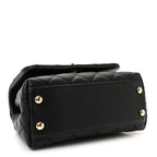 Caviar Quilted Extra Mini Coco Handle Flap Black