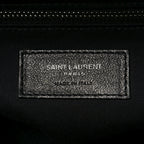 Calfskin Y Quilted Monogram Large Loulou Chain Satchel Black