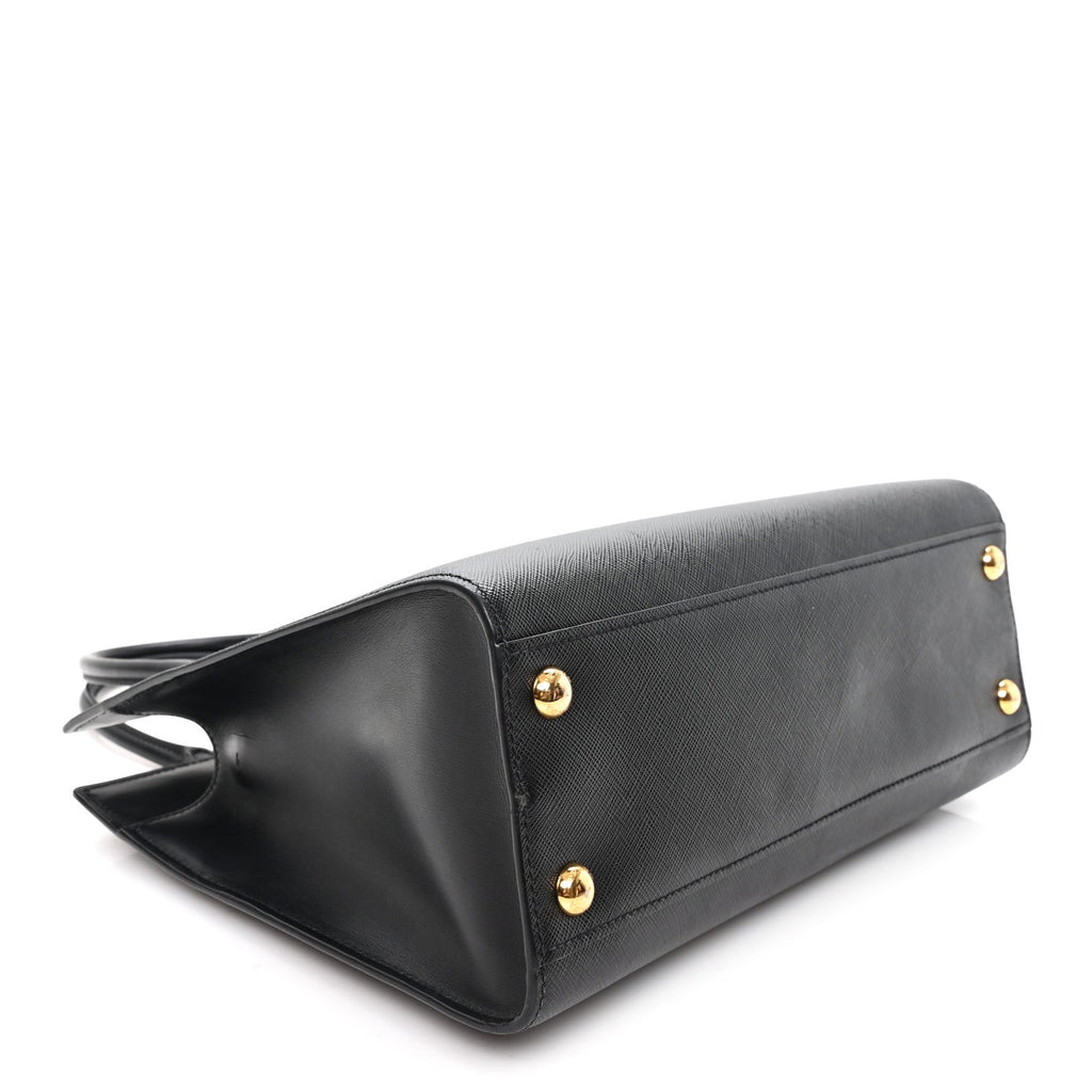 Saffiano Soft Calfskin Large Tote Black
