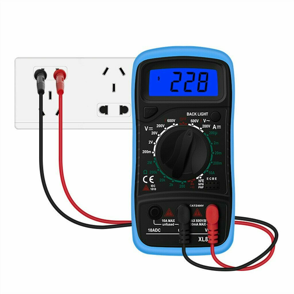 Digital Multimeter AC DC Voltmeter Ammeter Ohmmeter Volt Checker Meter XL830L USA