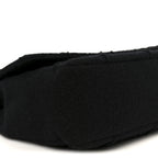 Wool Jumbo Chocolate Bar Mademoiselle Flap Black