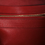 Soft Grained Calfskin Medium Belt Cabas Phantom Coquelicot
