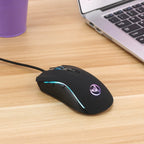 Gaming Usb Luminous Wired Keyboard Floating Manipulator with Mouse
