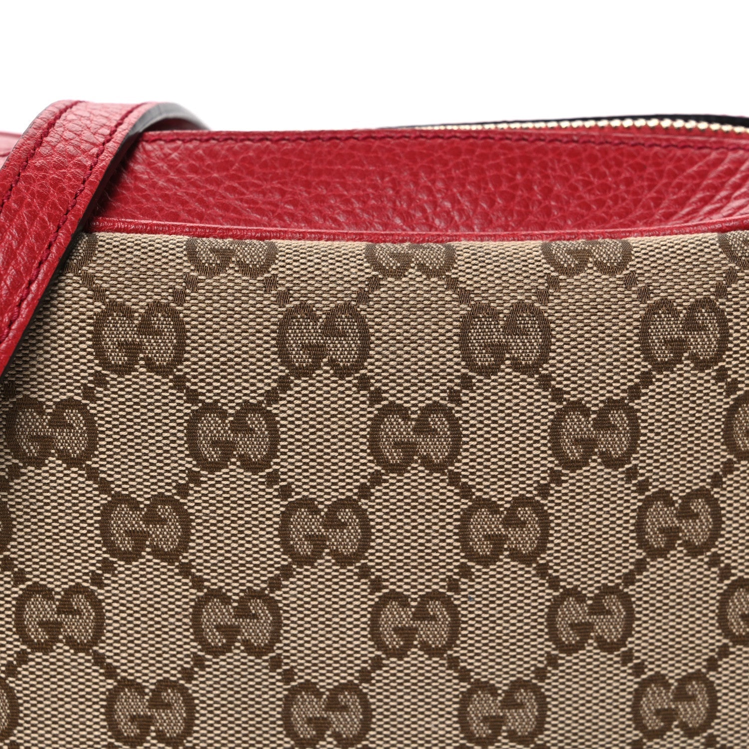 Monogram Mini Bree Messenger Bag Red