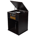 Boyleston 7-in-1 3-Speed Turntable Music Center with Album Storage