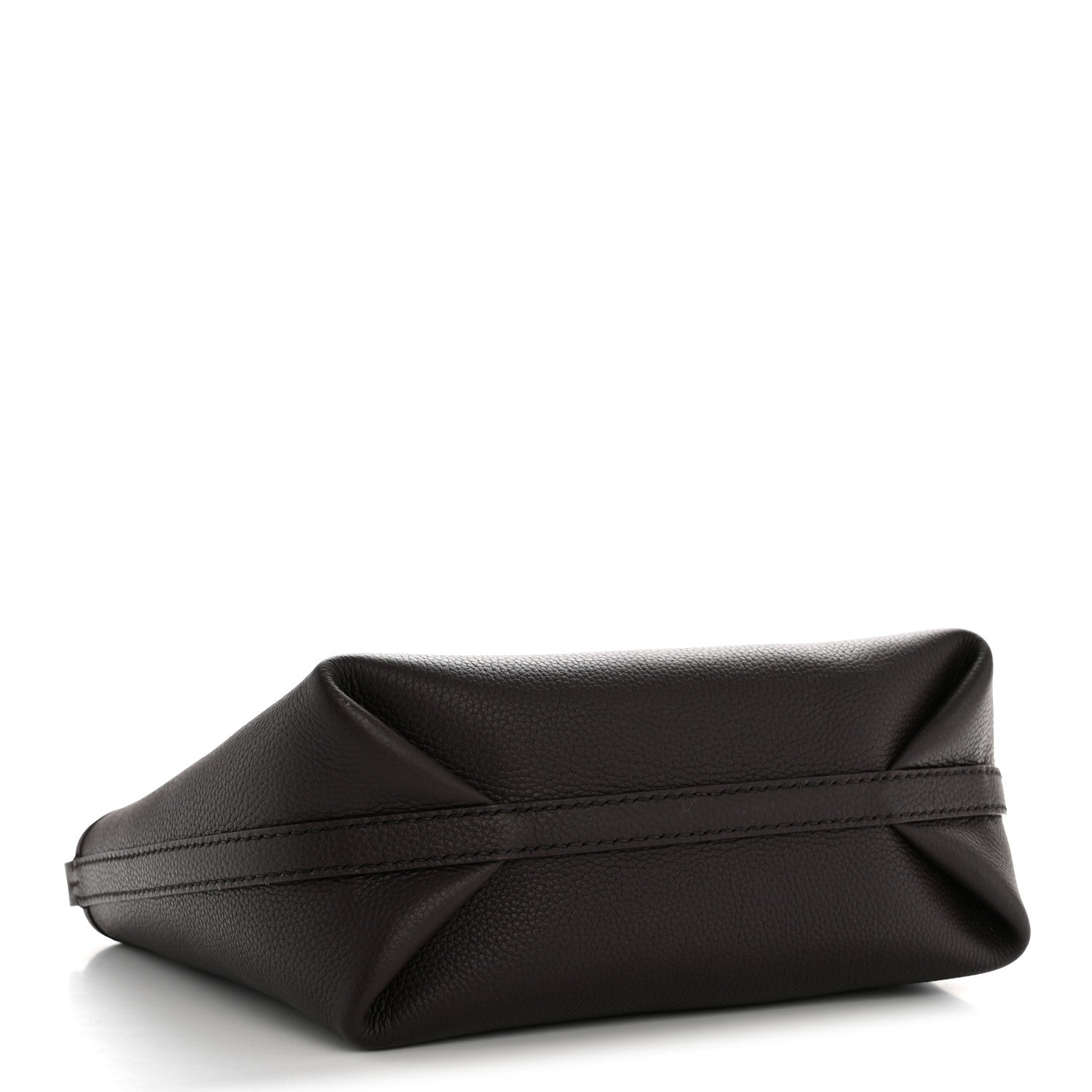 Grainy Calfskin Mini Reversible Tote Peat Sand
