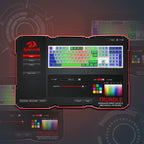 RGB Mechanical Gaming Keyboard - 108 Keys Wired with 4 Additional Hotkeys, Upgraded Hot-Swappable Red Switches
