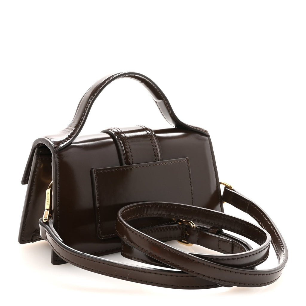 Glazed Calfskin Le Grand Bambino Midnight Brown