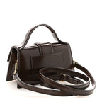 Glazed Calfskin Le Grand Bambino Midnight Brown