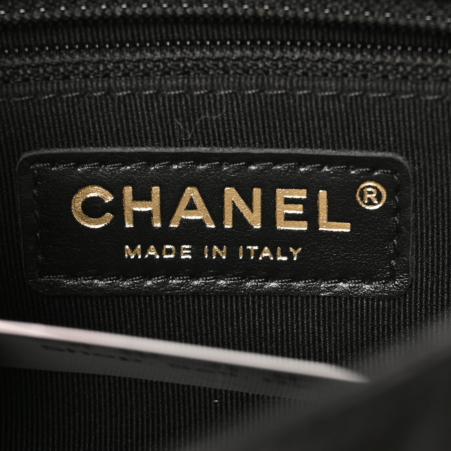 Calfskin Stitched Chain Flap Black