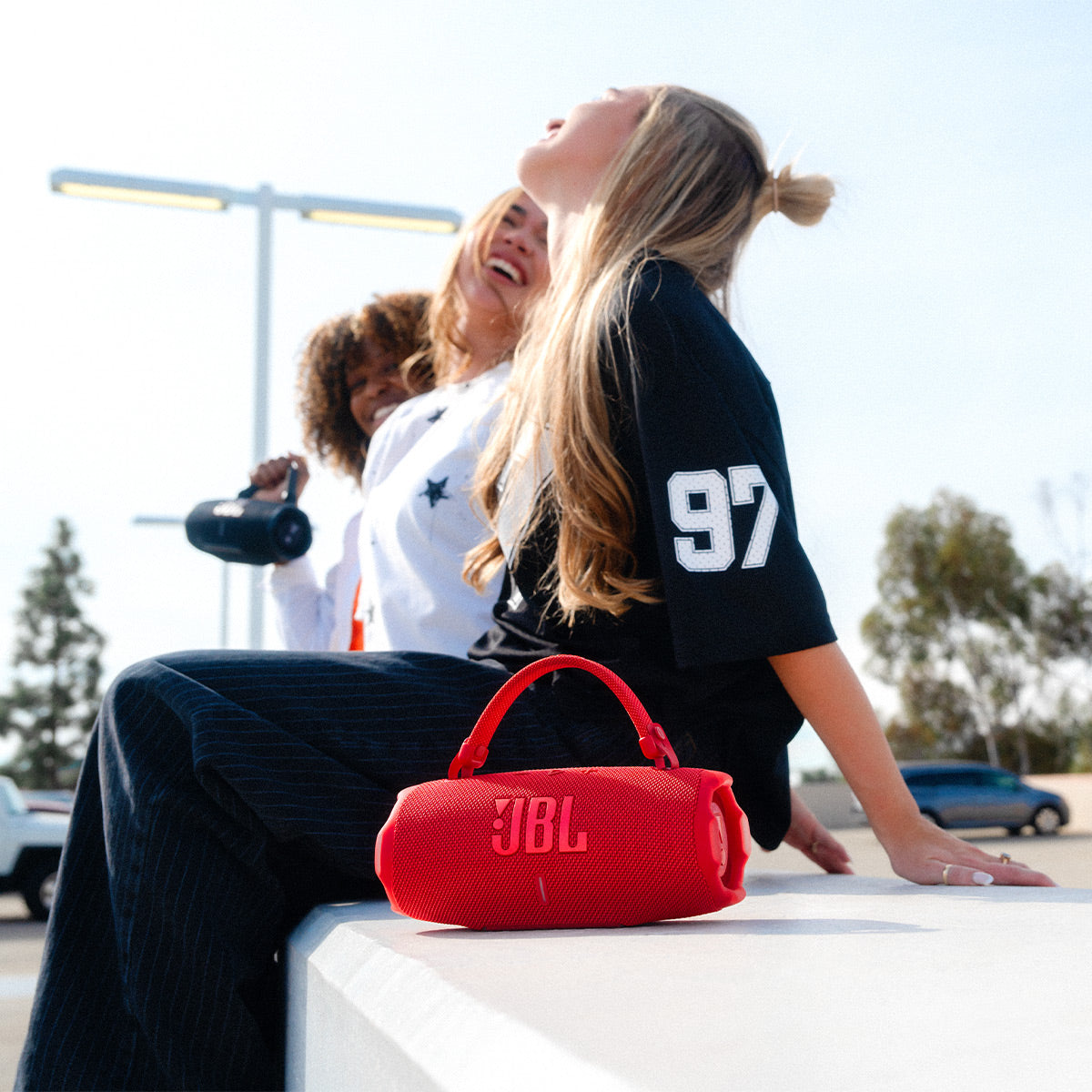 JBL Charge 6 Portable Bluetooth Speaker (Red)