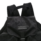 Nylon Monogram Small Single Buckle Backpack Black