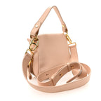 Pebbled Calfskin Jennifer Mini Crossbody Bag Blush Nude