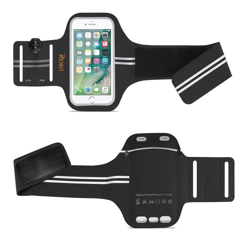 Reiko Running Sports Armband For Iphone 7 Plus/ 6S Plus Or 5.5 Inches Device In Black (5.5X5.5 Inches)