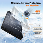 Entronix Clear Screen Protector Compatible with Galaxy A71 - 3-Piece Combo