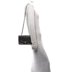 Lambskin Quilted Small Single Flap Black