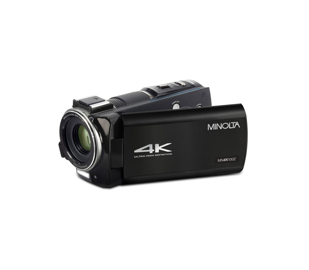 MINOLTA MN4K100Z 4K Ultra HD / 28 MP Camcorder w/10x Optical Zoom