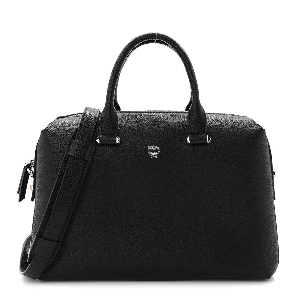 Grained Calfskin Medium Ella Boston Black