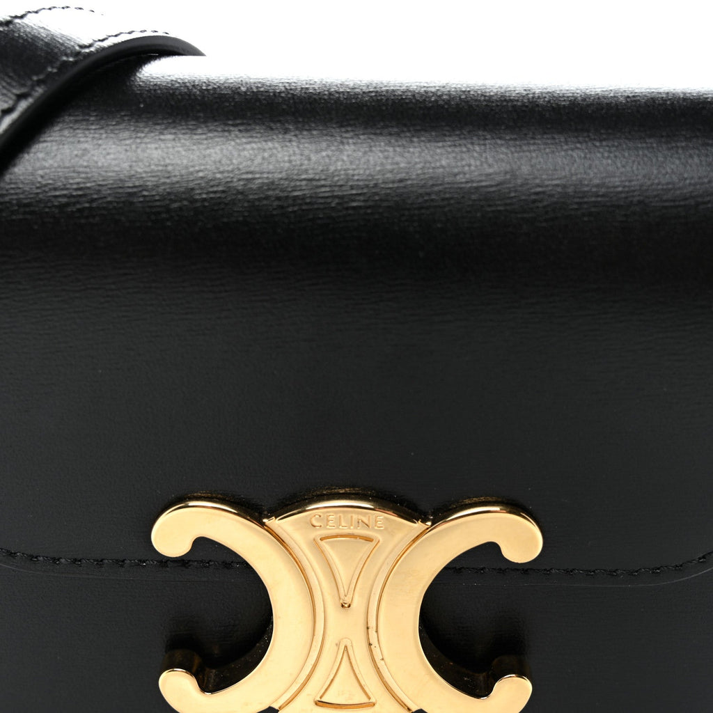 Shiny Calfskin Mini Triomphe Black