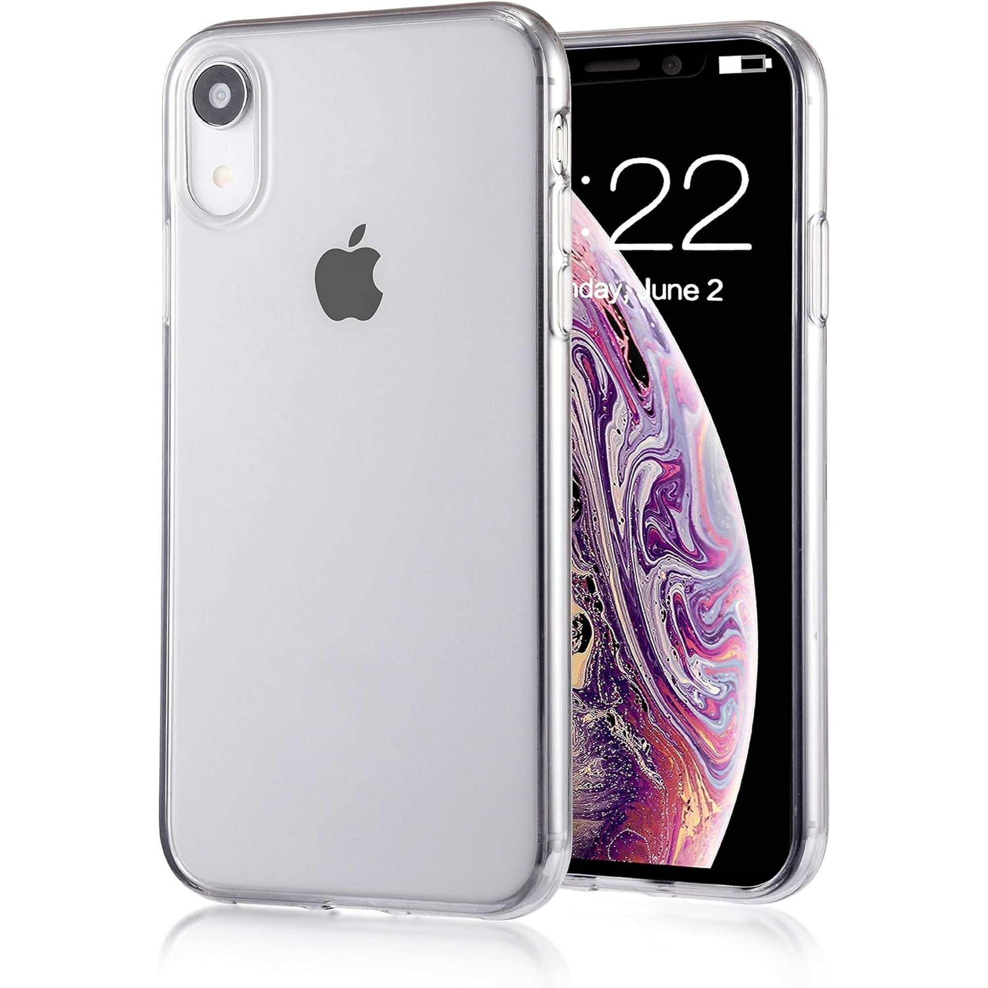 Entronix Case Compatible with iPhone XR - [Hard Back] Slim Clear