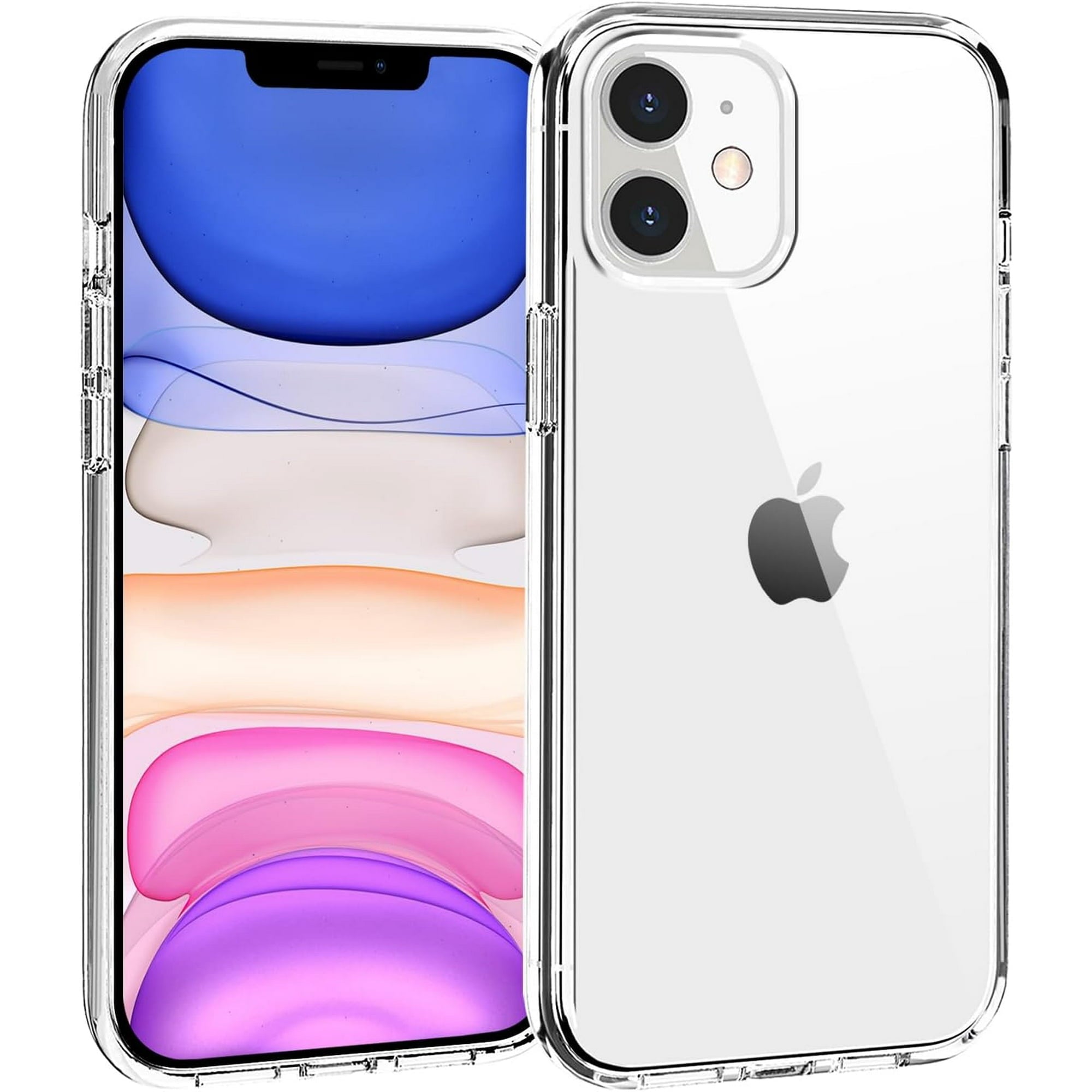 Entronix Case Compatible with iPhone 12 Mini - [Hard Back] Slim Clear
