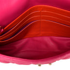 Lambskin Cannage Miss Dior Promenade Pouch Fuchsia