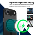 Entronix Bundle Compatible with iPhone 17 Air - [Magnetic] Translucent Matte Case & 2 Clear Screen Protectors
