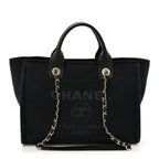Mixed Fibers Small Deauville Tote Black