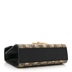 GG Supreme Monogram Bees Small Padlock Shoulder Bag Black