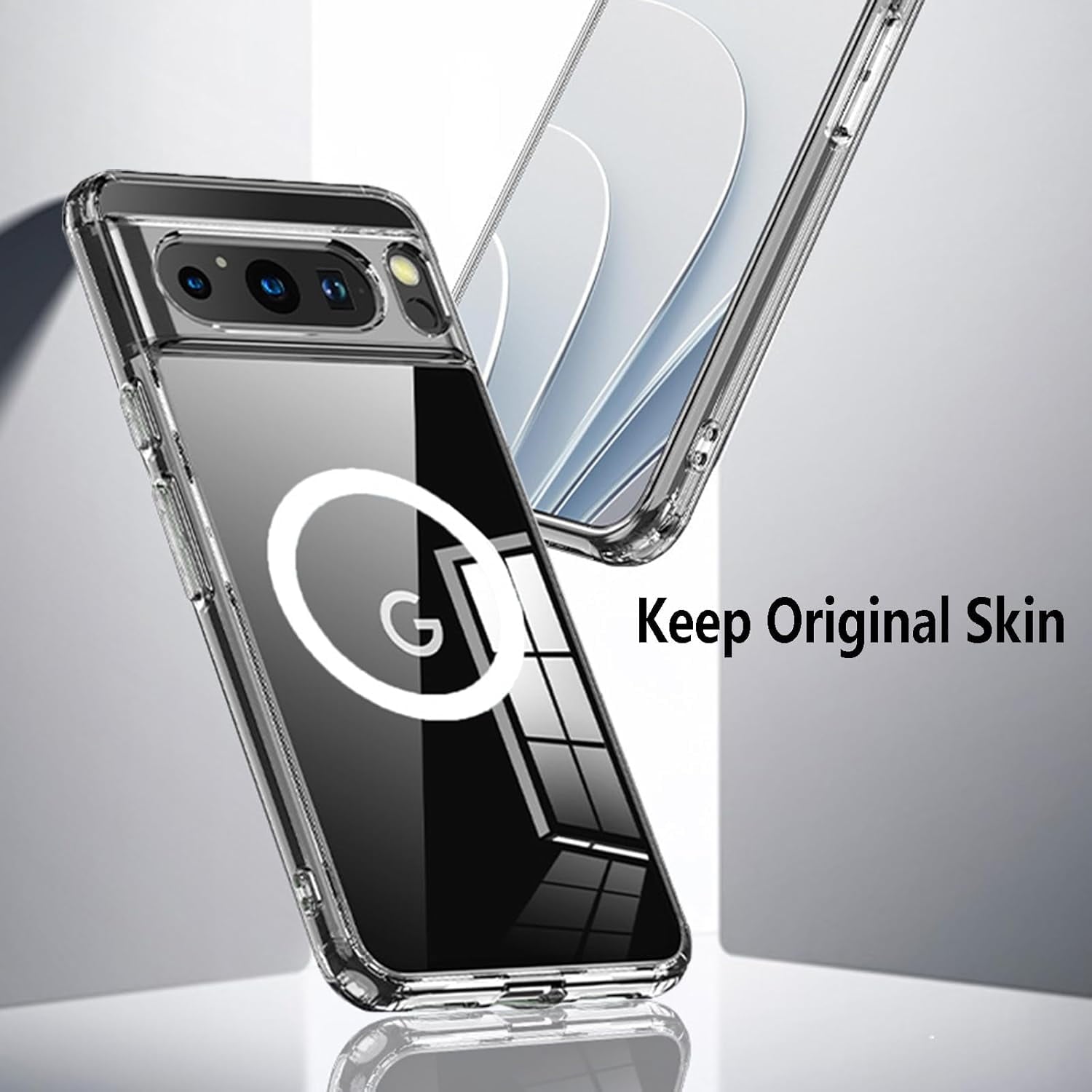 Entronix Bundle Compatible with Pixel 10 Pro XL - [Magnetic] Clear Case & 2 Clear Screen Protectors