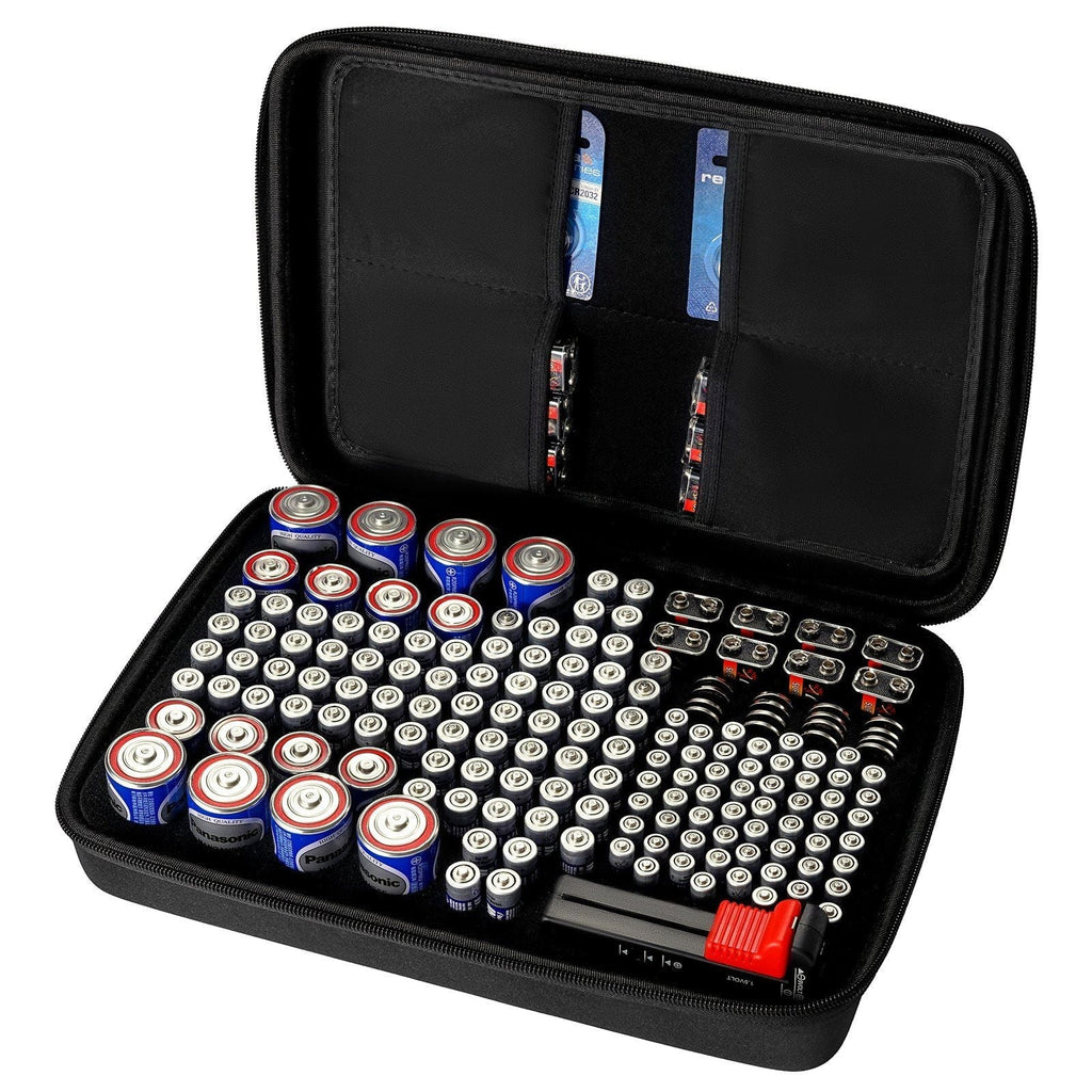 Battery Organizer Storage Box with Reader BT-168 Holds 167 Batteries (Box Only)
