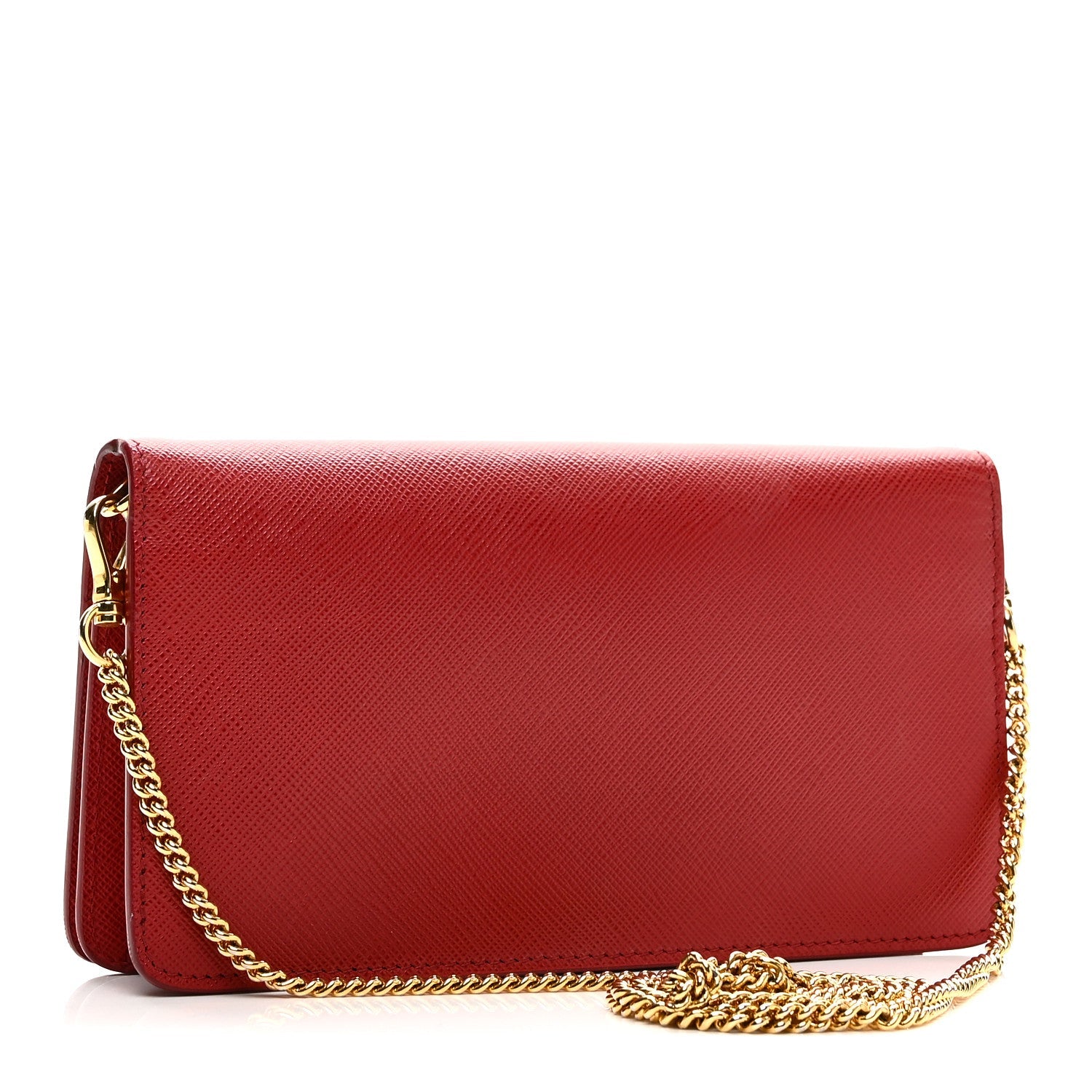 Saffiano Metal Oro Mini Bag Fuoco