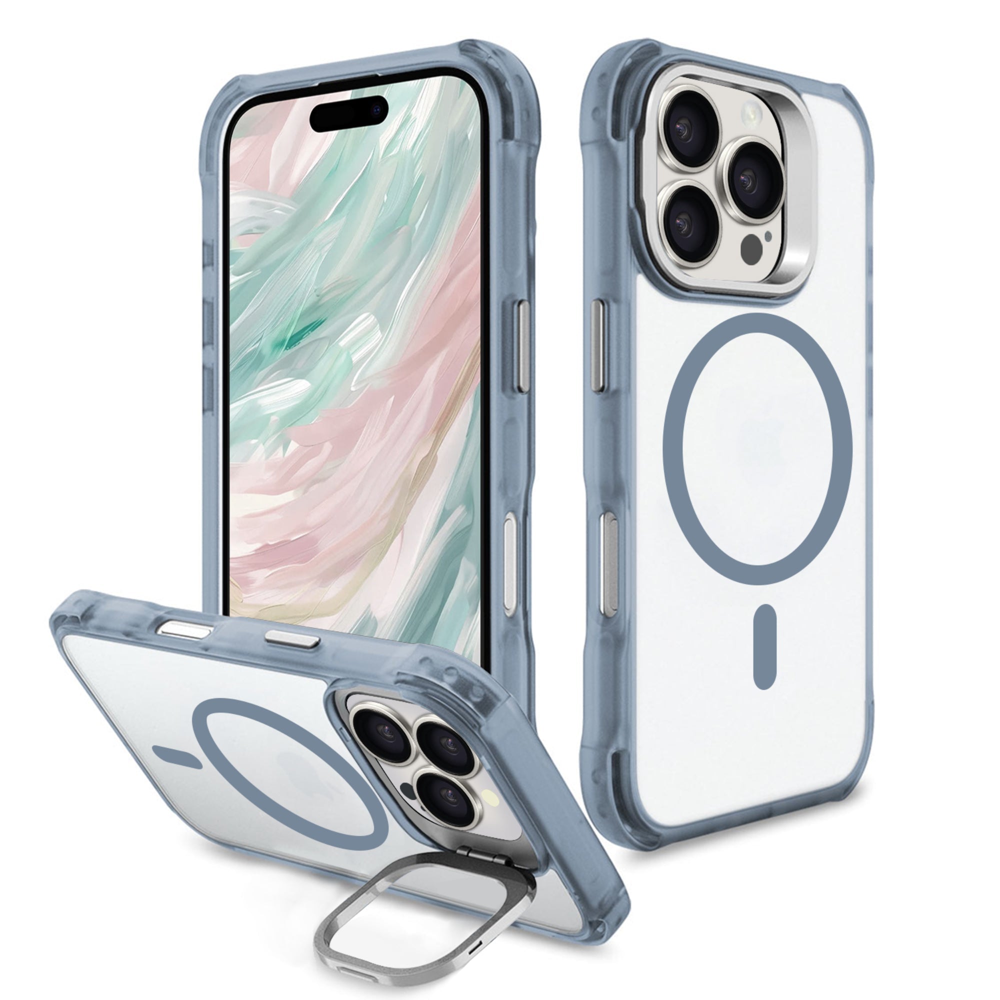 SAHARA - Venture Series Clear Rebound Case with Kickstand - Apple iPhone 16 Pro