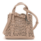 Calfskin Vienne Wave Mini Mina Bag Sable