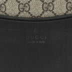 GG Supreme Monogram Four Wheel Suitcase Black