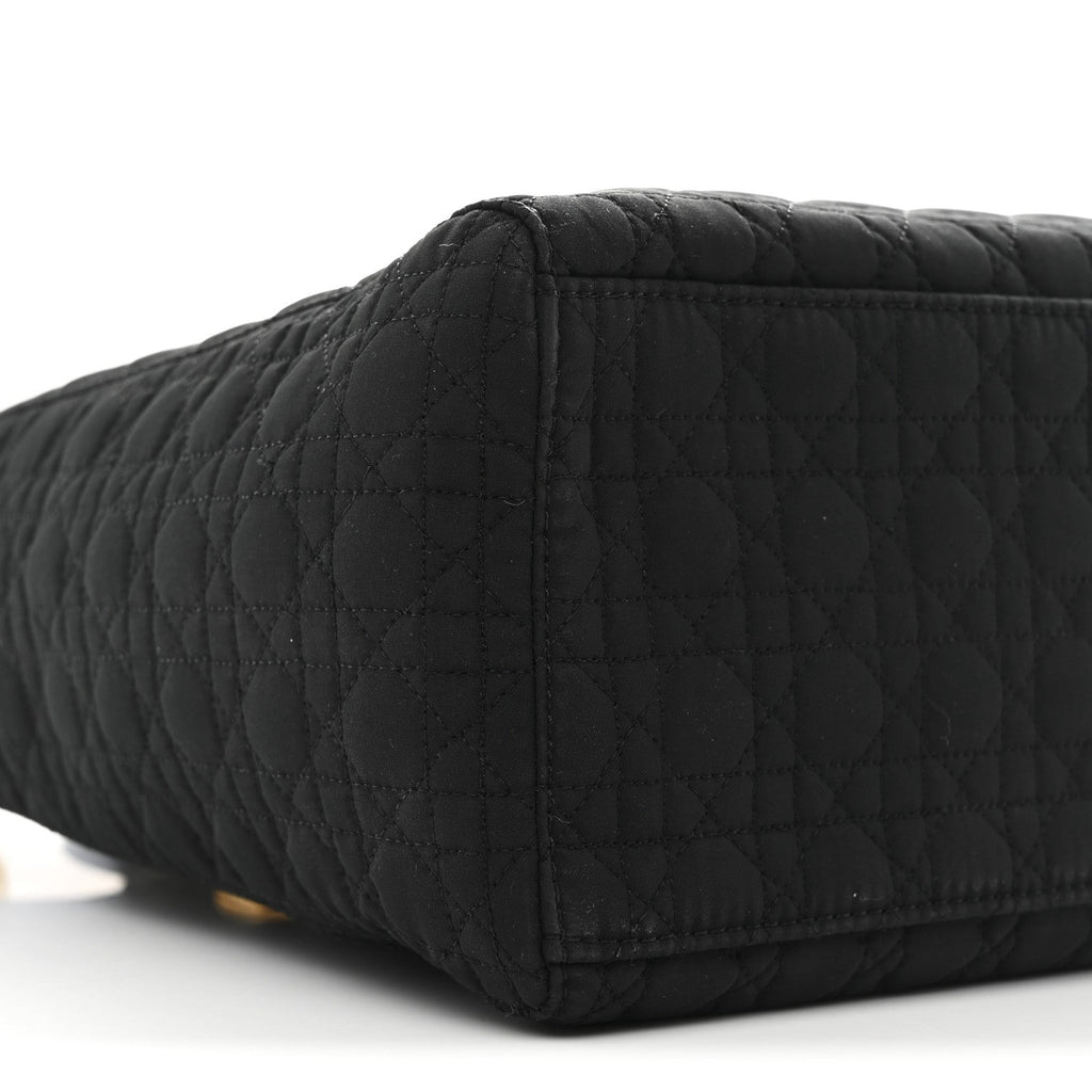 Nylon Cannage Large Lady Dior Black