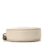 Grain De Poudre Matelasse Chevron Quilted Round Vinyle Camera Bag Crema Soft