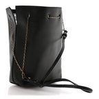 Lambskin Pochon Shoulder Bag Black