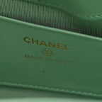 Shiny Lambskin Quilted Nano 31 Shopping Bag Green