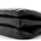 Lambskin Embossed Monogram Coussin MM Black