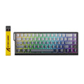 Attack Shark X68 HE Rapid Trigger 60% Wired Mechanical Gaming Keyboard with Adjustable Actuation and Hall Effect Magnetic Switch, 8KHz Response Rate - Moonlight