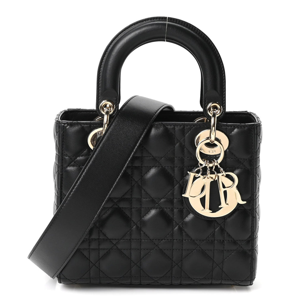 Lambskin Cannage Small My ABCDior Lady Dior Black