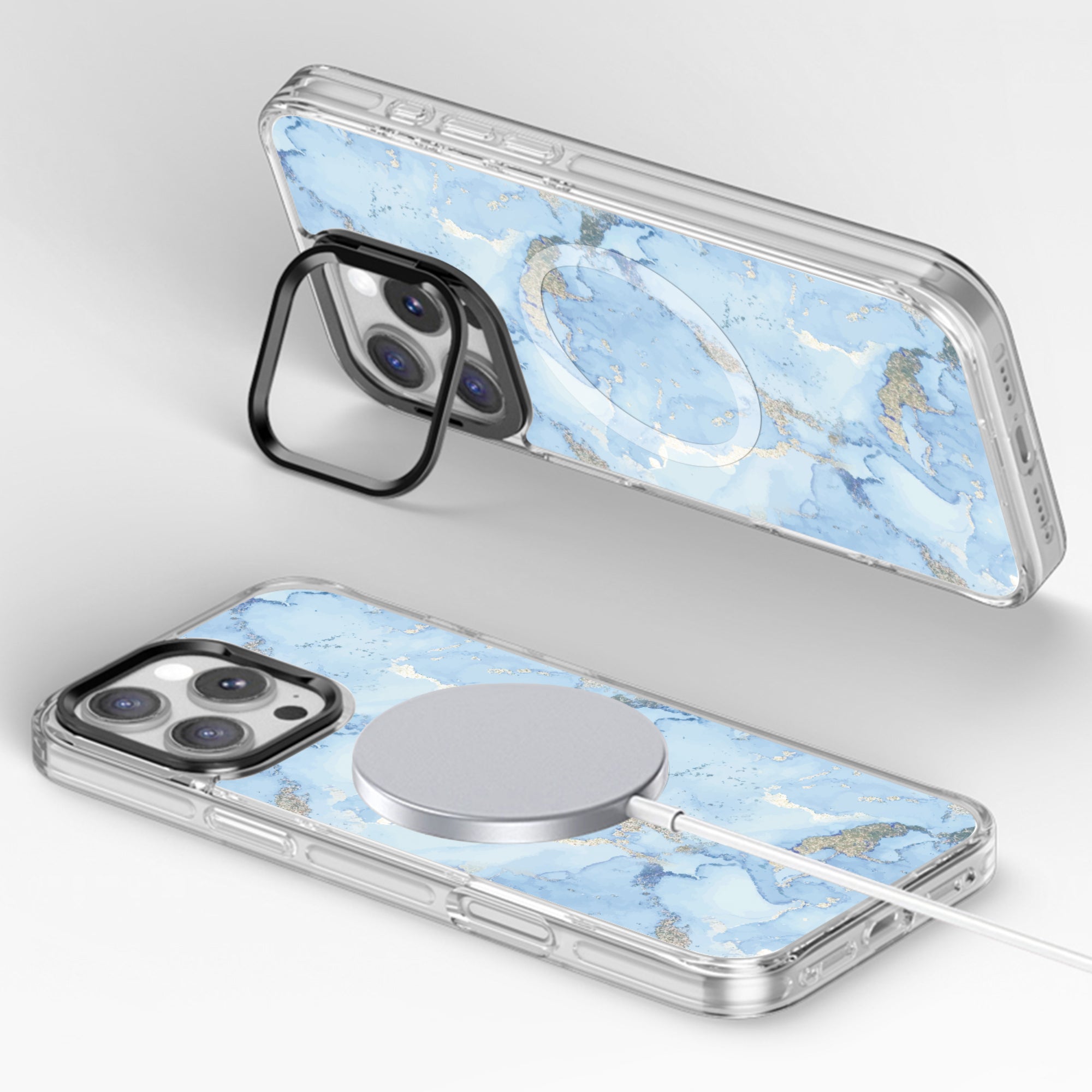 SAHARA - Inspire Series Case with Swappable Floral & Marble Designs - Apple iPhone 16 Pro Max