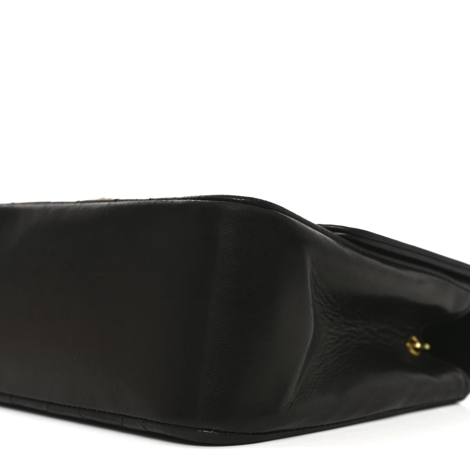 Lambskin Quilted Small Single Flap Black