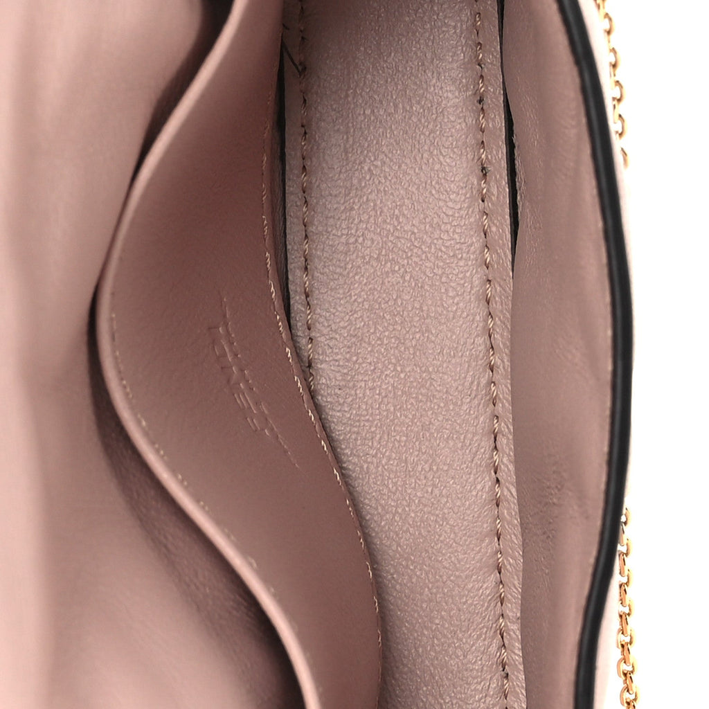 Nappa Matisse FF Embossed Nano Maxi Buckle Baguette Charm Rosa Quarzo