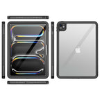 SAHARA - Oasis Series Water-Resistant Case for Apple iPad Pro (M4) 13" 2024 - Clear/Black