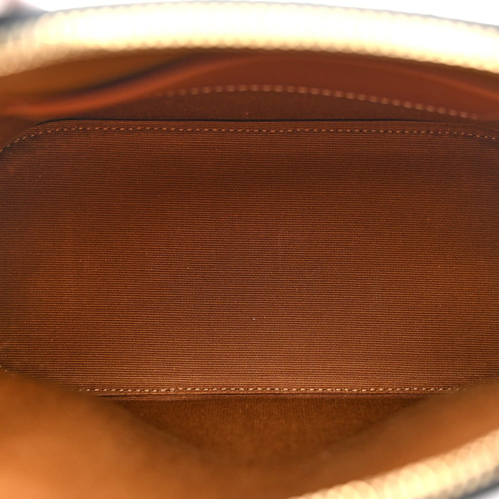 Canvas Calfskin Triomphe Teen Honorine Bag Tan