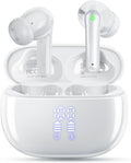 Wireless Earbuds, Bluetooth 5.3 Ear Buds, Headphones with Clear Stereo Sound, 40H Playtime with LED Digital Display, IPX7 Waterproof Earphones Built-in Mic for Phone Tablet Sports Workout