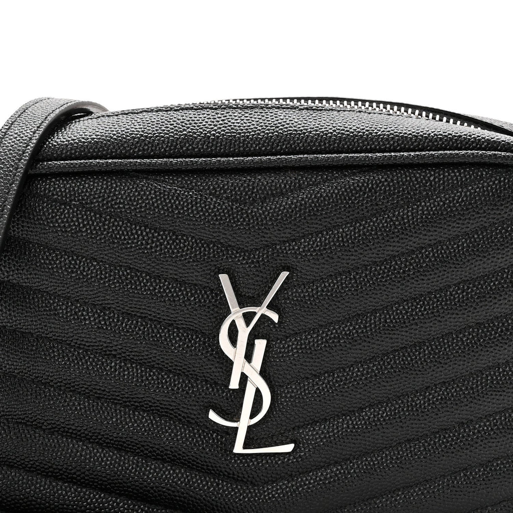 Grain De Poudre Matelasse Monogram Mini Lou Camera Bag Black